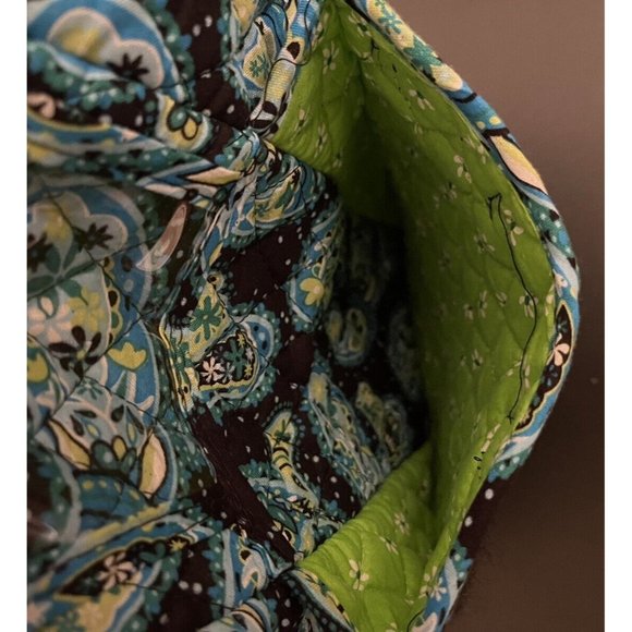 Nicole Brayden Quilted Backpack Blue Paisley EUC Approx 15x11x5 Inches - Picture 4 of 10